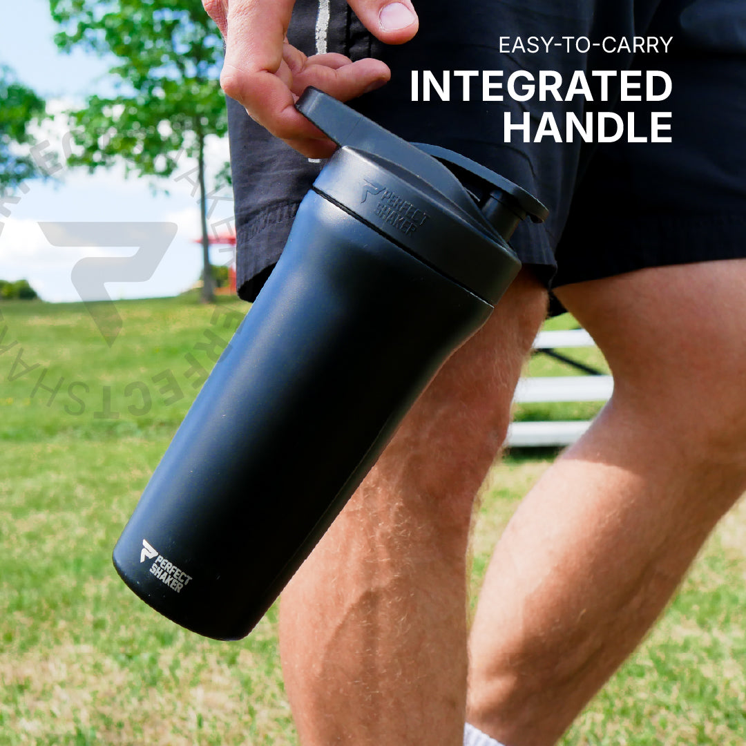 ACTIV Shaker Cup, Stainless Steel, Insulated 24hrs Cold, Leak-Free, 27oz