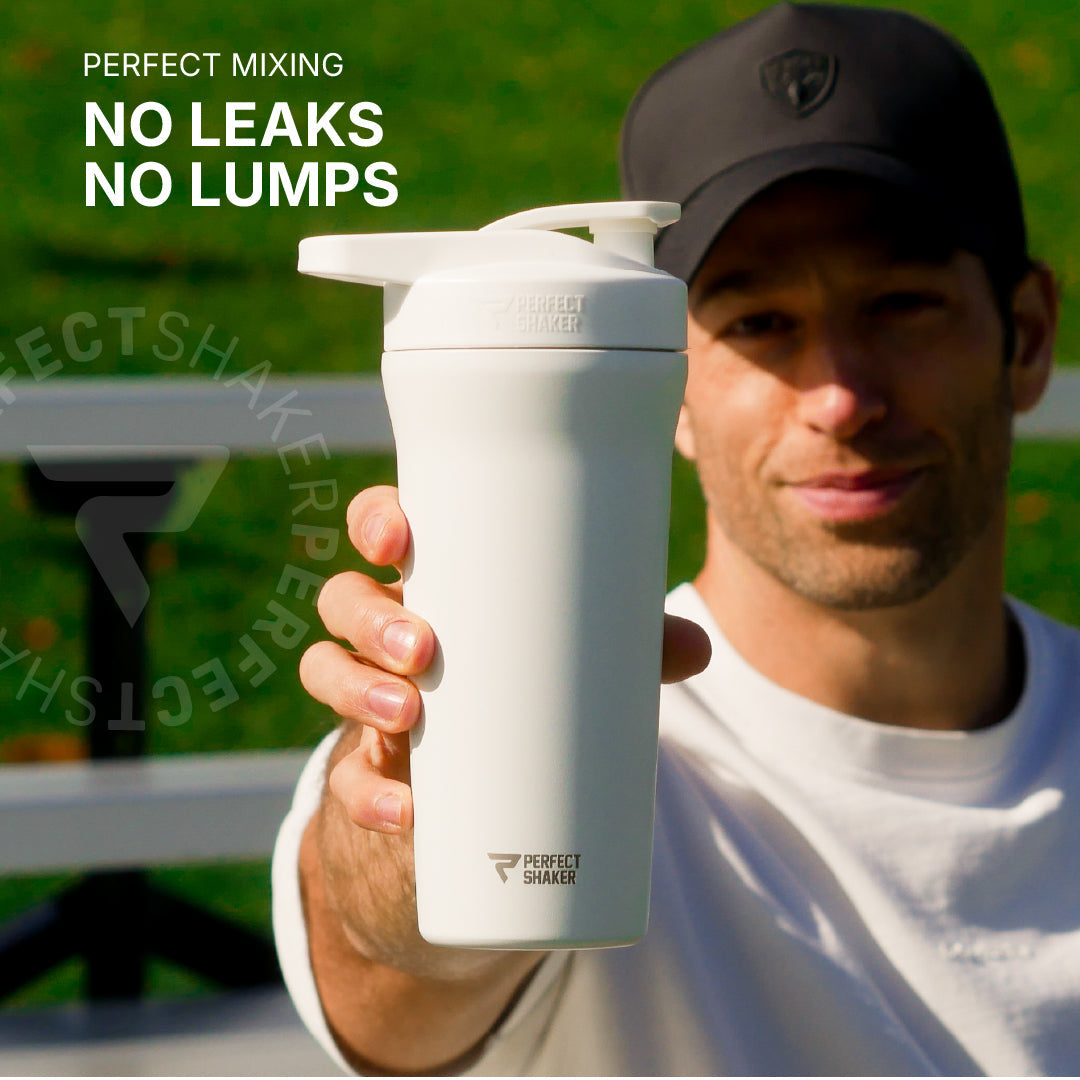 ACTIV Shaker Cup, Stainless Steel, Insulated 24hrs Cold, Leak-Free, 27oz